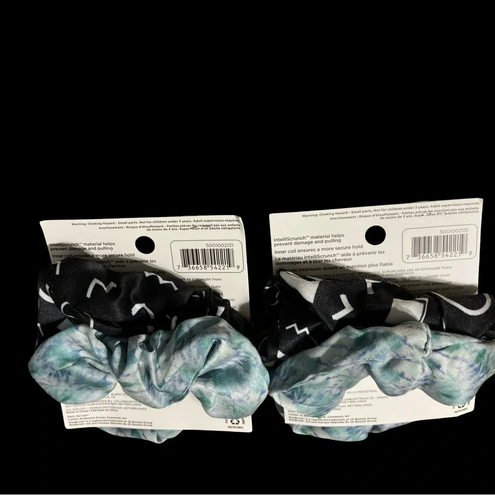Wet Brush 2 Packs Of 2ct Each Total 4 Coil Hair Scrunchies Ponytail New Packaged